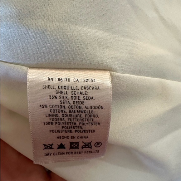 Anthropologie Moulinette Soeurs Pale Blue Ethereal Silk Cotton Leaf Print Dress - Picture 4 of 7